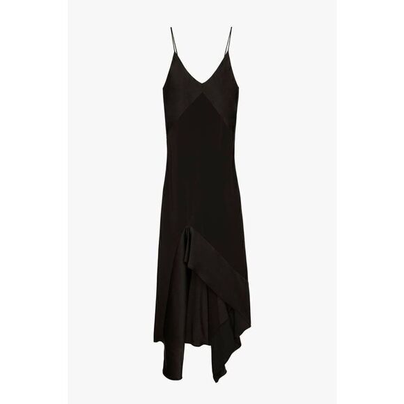 Zara SILK MULBERRY NARCISO RODRIGUEZ SLIP  BLACK DRESS ZARA - Picture 2 of 13